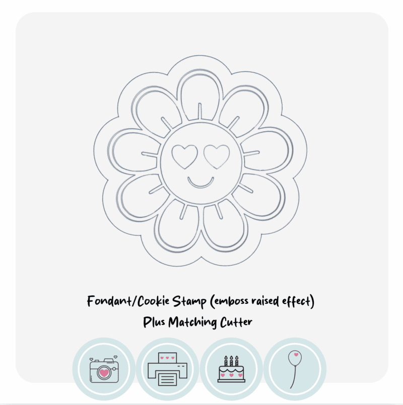 Groovy Flower Stamp and cutter